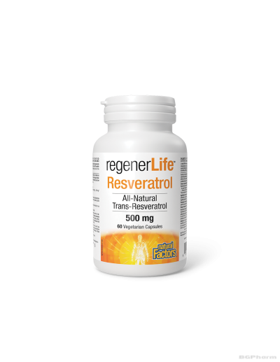 Regenerlife ™ Ресвератрол 500мг x 60 капсули Natural Factors