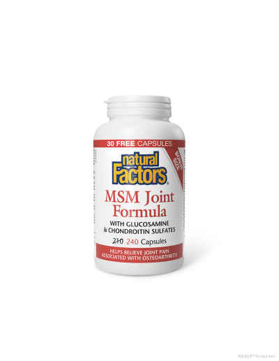 МСМ формула за стави (+ глюкозамин и хондроитин) х 240 капсули Natural Factors
