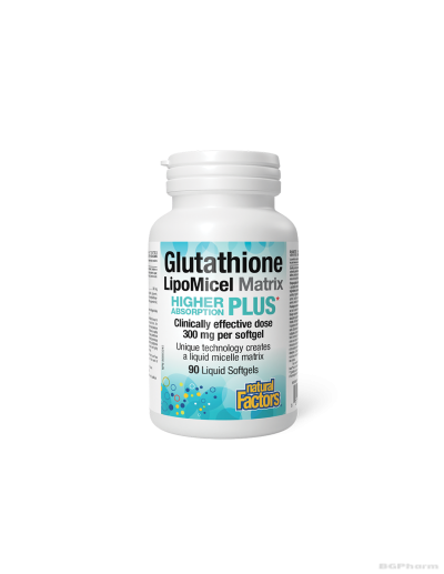 Глутатион Липомицел 300мг x 90 капсули Natural Factors |Glutathione LipoMicel Matrix