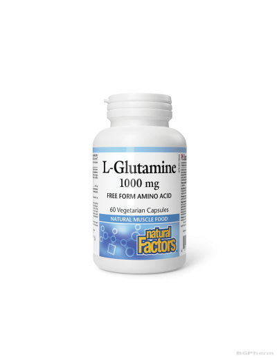 Л-Глутамин 1000мг х 60 капсули Natural Factors | L-Glutamine