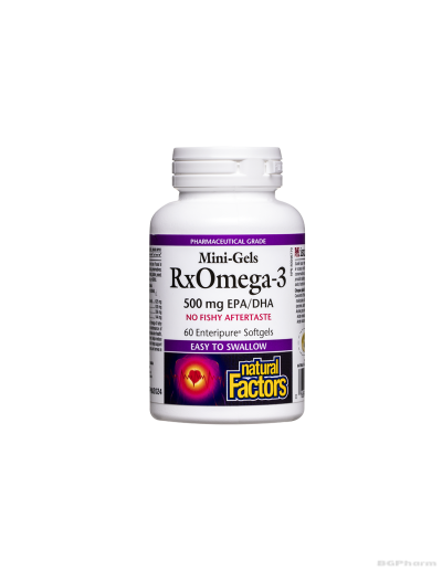 Rx Omega-3 Mini gels 500мг (EPA 356/ DHA 144 ) х 60 капсули Natural Factors
