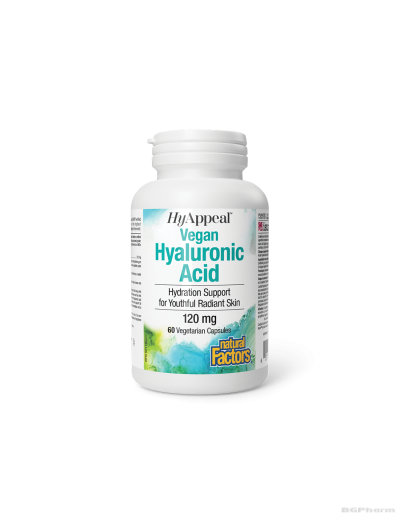 HyAppeal® Хиалуронова киселина 120мг х 60 капсули Natural Factors