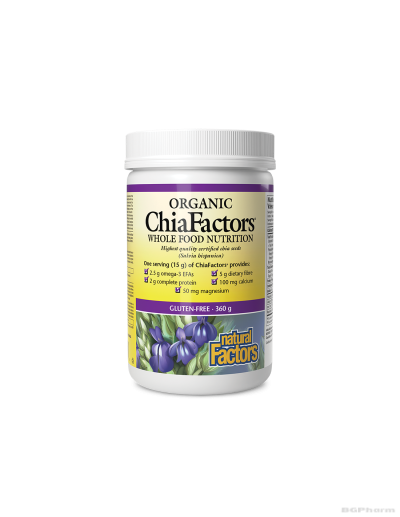 ChiaFactors® Чия на прах х 360гр Natural Factors
