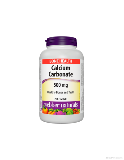Калций карбонат 500мг х 250 таблетки Webber Naturals |Calcium Carbonate