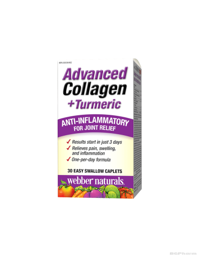 Колаген + куркума х 30 мини каплети Webber Naturals | Advanced Collagen + Turmeric