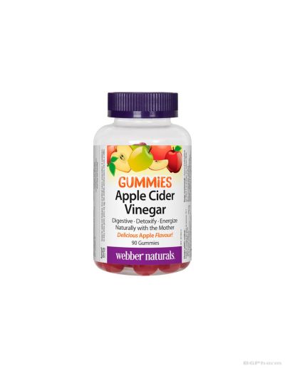 Ябълков оцет х 90 желирани таблетки Webber Naturals | Apple Cider Vinegar Gummies