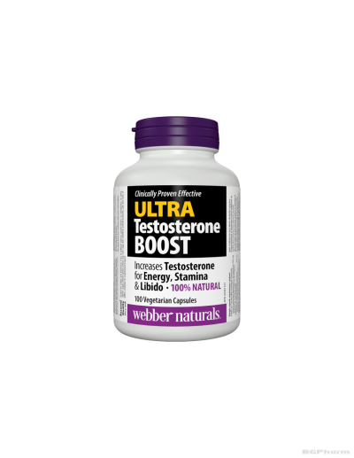 Ultra Testosterone Boost Тестостеронова Формула за мъже 100 капсули Webber Naturals