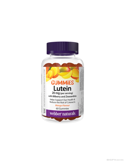 Лутеин + черна боровинка и зеаксантин х 60 желирани таблетки Webber Naturals