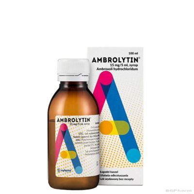 АМБРОЛИТИН 15мг/5мл сироп х 100мл (за деца) | AMBROLYTIN Kids Sopharma