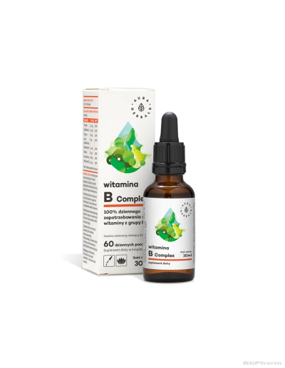 Витамин Б-комплекс х 30мл капки Aura Herbals (нервна система, тонизиране)