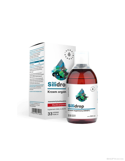 Органичен Силиций  Silidrop® 5мл х 500мл сироп Aura Herbals (коса, кожа, нокти)