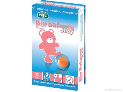 БИО БАЛАНС БЕЙБИ х 10 пробиотични сашета за директен прием (бебета и деца) NOBEL PHARMA