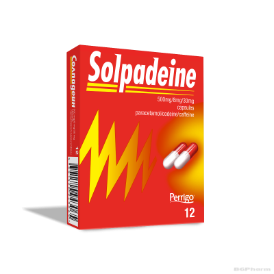 СОЛПАДЕИН х 12 капсули (при болка) GLAXO