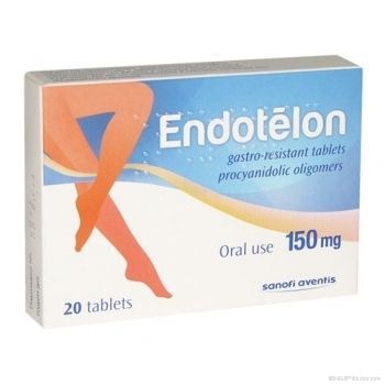 ЕНДОТЕЛОН 150мг х 20 таблетки SANOFI (процианидолови олигомери, за вени и капиляри)