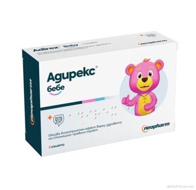 АДИРЕКС БЕБЕ х 6 сашета NEOPHARM (диария при бебета)