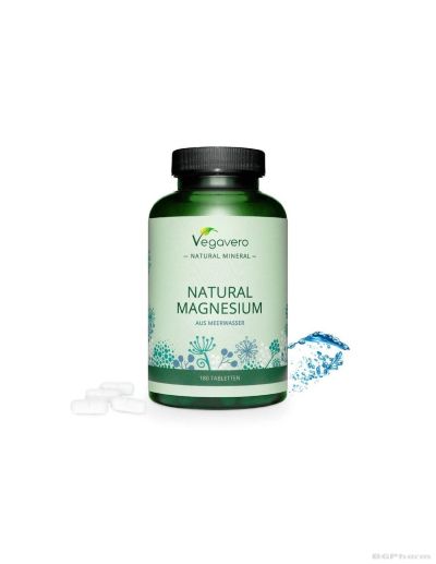 Натурален морски магнезий х 180 таблетки Vegavero