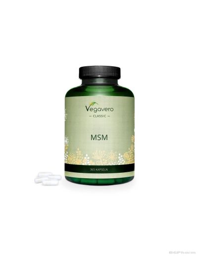 МСМ (Метил-сулфонил-метан, MSM, органична сяра) х 365 капсули Vegavero 