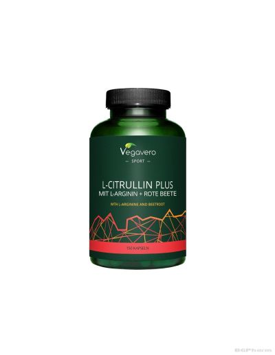 Л-Цитрулин + Л-Аргинин и Червено цвекло х 120 капсули Vegavero