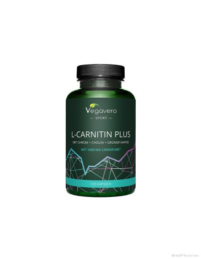 Л - Карнитин + Хром, холин и зелено кафе х 120 капсули Vegavero