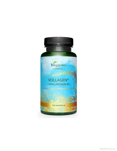 Аминокиселини + Хиалуронова киселина х 120 капсули Vegavero | Vollagen