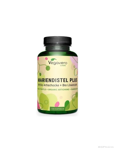 Бял трън + Артишок и Глухарче за черния дроб и жлъчката х 120 капсули Vegavero