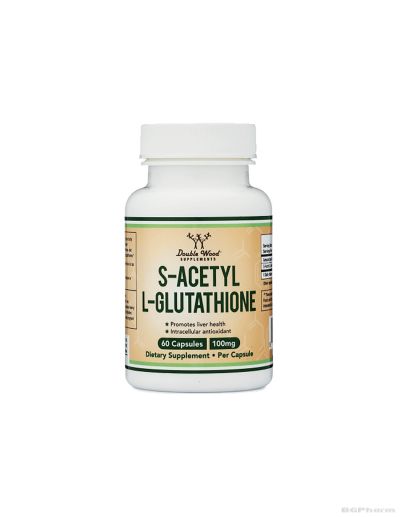 S - Ацетил - L - Глутатион 100 мг х 60 капсули Double Wood | S-Acetyl-L-Glutathione