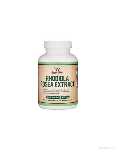 Златен корен екстракт (родиола) х 120 капсули Double Wood
