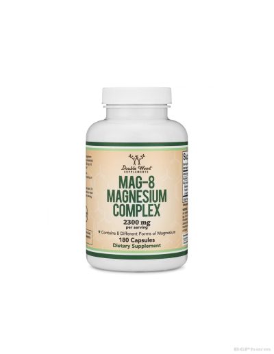 Мag-8 Магнезиев комплекс 8 форми на магнезия 142 мг х 180 капсули Double Wood