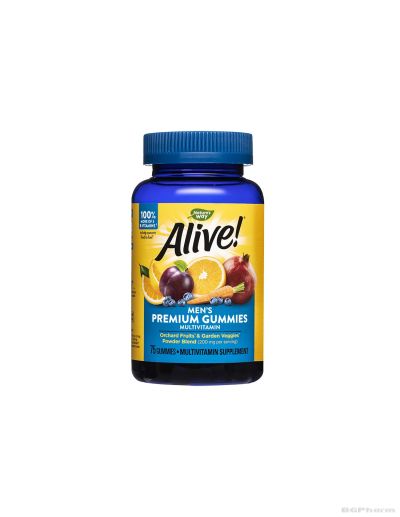 Алайв Премиум мултивитамини за мъже х 75 желирани таблетки Nature’s Way | Alive Men's Premium