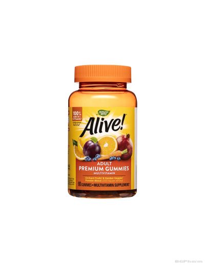 Алайв Премиум мултивитамини за възрастни х 90 желирани таблетки Nature’s Way | Alive! Adults