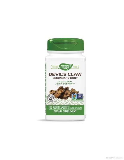 Дяволски нокът корен 480 мг х 100 капсули Nature’s Way | Devil`s Claw