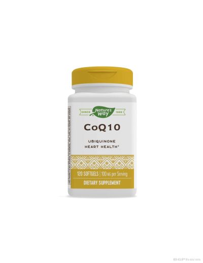 Коензим Q10 (Убиквинон) за здраво сърце и енергия х 100 мг 60 капсули Nature's Way