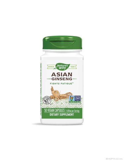 Женшен азиатски 560 мг х 50 капсули против умора, стрес и дисбаланс Nature’s Way