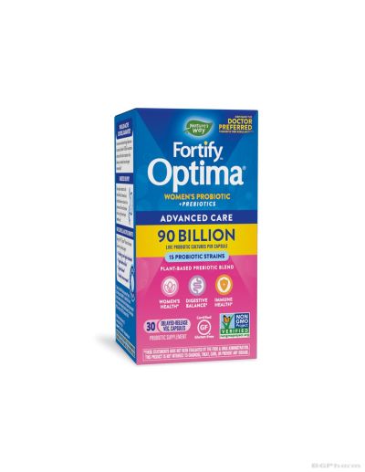 Fortify™ Optima® Women’s Advanced Care Пробиотик и пребиотици за жени 90 млрд. CFU 30 капсули Nature’s Way