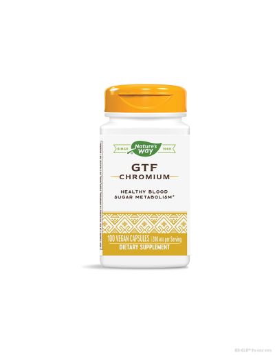 Хром GTF 200мкг (хром никотинат) х 100 капсули Nature’s Way | Chromium