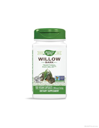 Бяла върба кора 400 мг x 100 капсули Nature’s Way | Willow Bark