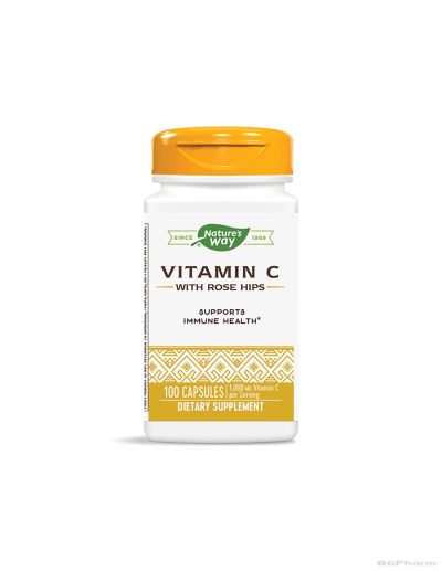 Витамин Ц + шипка 500 мг х 100 капсули Nature’s Way | Vitamin C with Rose Hips