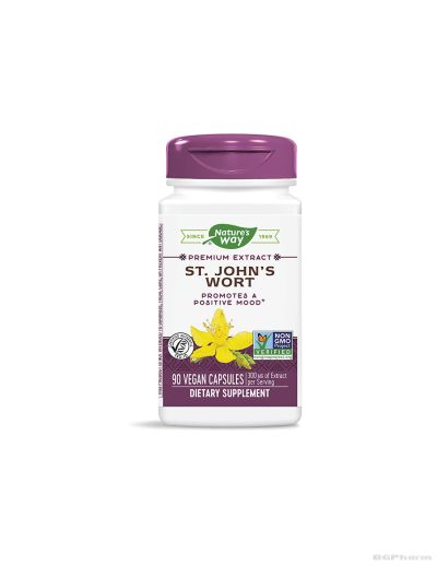 Жълт кантарион премиум екстракт 420 мг х 90 капсули Nature’s Way | St. John`s Wort