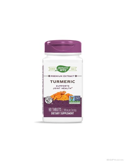 Куркума премиум стандартизиран екстракт 500мл х 60 таблетки Nature’s Way | Turmeric