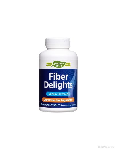 Fiber Delights Микс от фибри за отслабване и детоксикация х 60 дъвчащи таблетки Nature’s Way