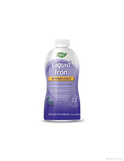 Течно желязо 18мг/доза с вкус на боровинки х 480 мл Nature’s Way | Liquid Iron