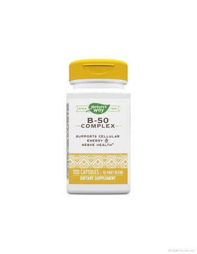 Витамин Б 50 комплекс х 100 капсули Nature’s Way | B-50 Complex