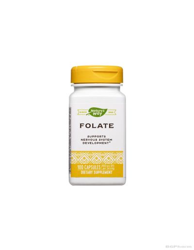 Фолат 800 мкг (Фолиева киселина) х 100 капсули Nature’s Way | Folate