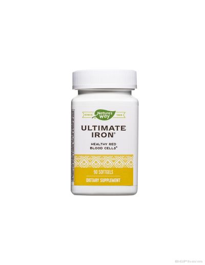 Ultimate Iron Формула с желязо, фолат и витамин Б12 х 90 капсули Nature’s Way