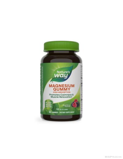 Магнезий цитрат 100 мг х 60 желирани таблетки с високо усвояване Nature's Way