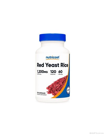 Червен ориз ( мая ) екстракт 600 мг х 120 капсули Nutricost | Red Yeast Rice