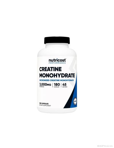 Креатин монохидрат 750мг х 180 капсули Nutricost | Creatine Monohydrate