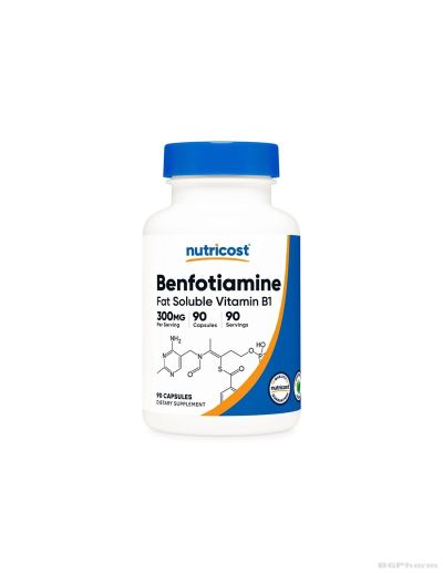 Витамин Б1 ( Бенфотиамин ) 300 мг х 90 капсули Nutricost | Benfothiamine B1