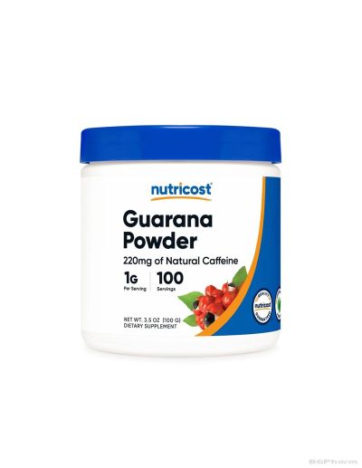 Гуарана екстракт 1000 мг на прах 100 гр Nutricost | Guarana