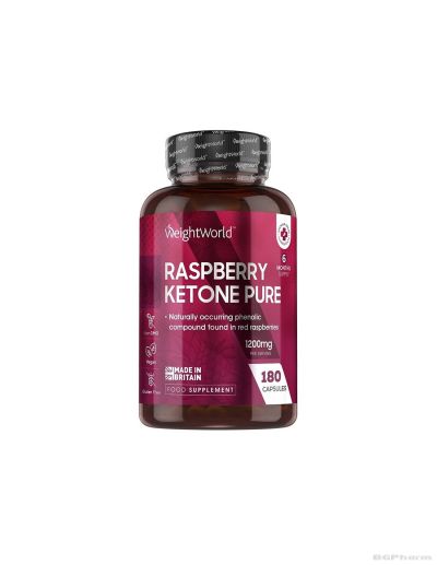 Малинови кетони 1200 mg х 180 капсули Weight World | Raspberry Ketones